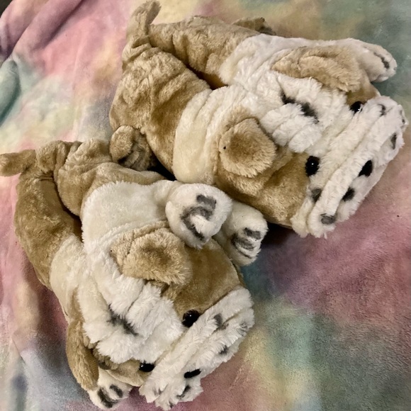 Happy Feet Shoes New Happy Feet Adult Unisex Bulldog House Slippers